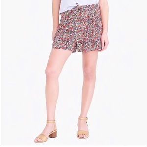 NWT J.Crew Factory Easy Pull-On Floral Shorts